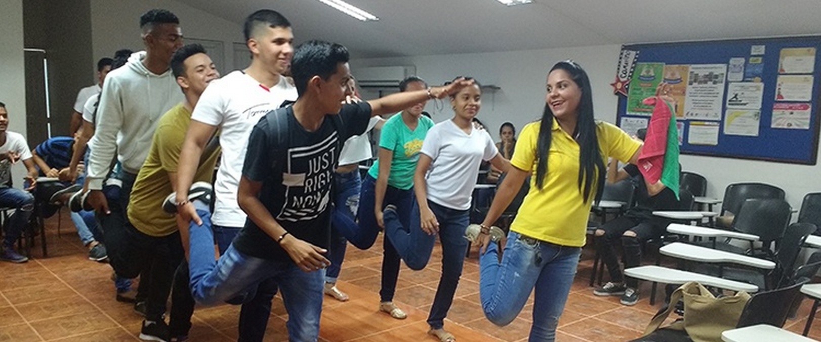 Jóvenes colombianos en programa de cooperación. Aracelly Peña