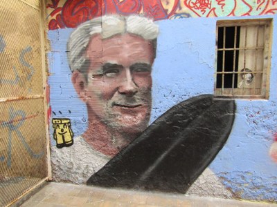 Mural sobre Fernando Simón en el programa Planeta Calleja