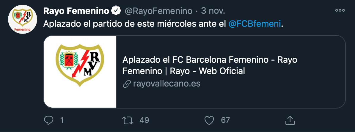 Comunicado Rayo Vallecano