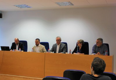 De izquierda a derecha: Ximo Aguar, Antoni Llorente, Carles Padilla, Amparo Ricós y Joaquín Martín